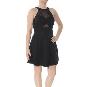 Emerald Sundae Cut Out Dress Illusion Neckline